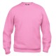 Basic Roundneck Coloris:leuchtend rosa 