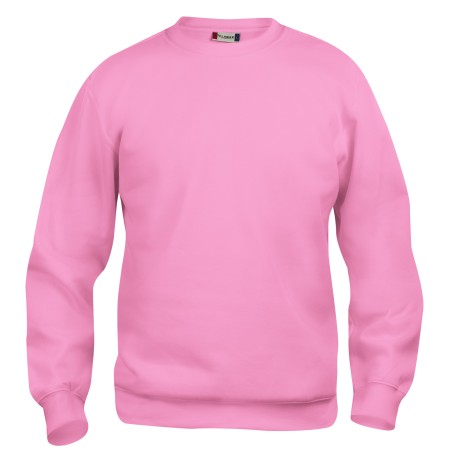 Basic Roundneck Coloris:leuchtend rosa 