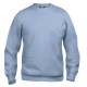 Basic Roundneck Coloris:hellblau 