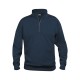 Basic Half Zip Coloris:Dunkle Marine 