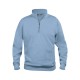 Basic Half Zip Coloris:hellblau 