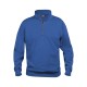 Basic Half Zip Coloris:königlicher blau 