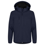 0200909 580 ClassicSoftshellJacketJunior DarkNavy front