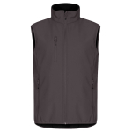 0200911 945 ClassicSoftshellVest DarkGrey front