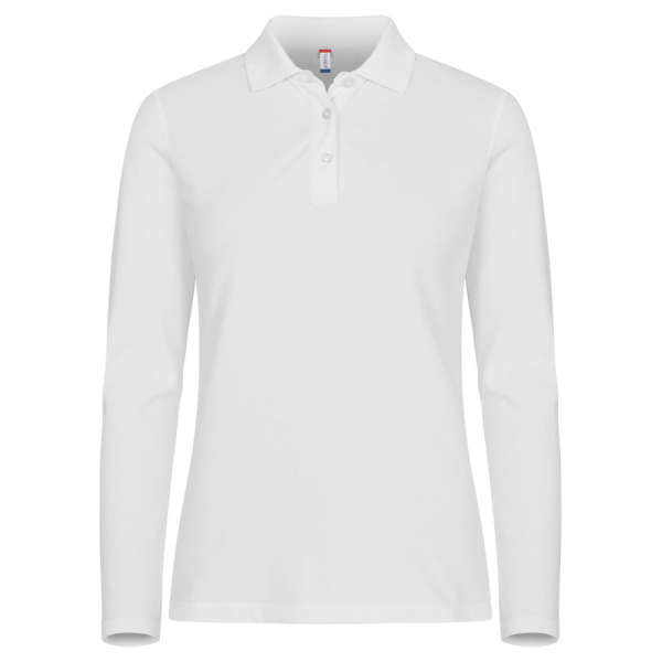 Stretch Premium Polo L/S Women 028263