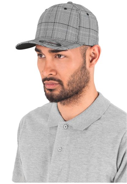 Casquette motif prince de galles