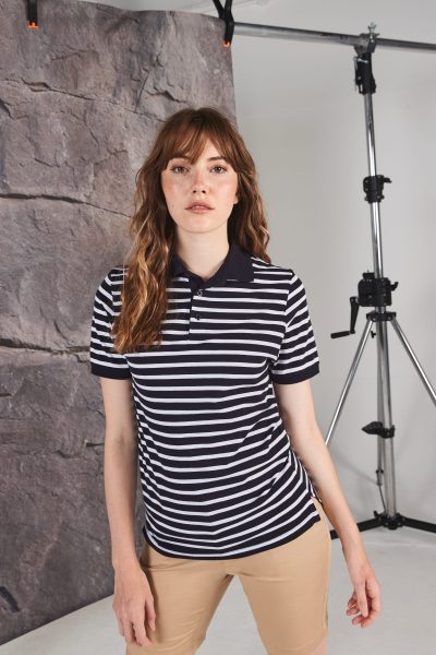 Polo jersey à rayures – Image 3