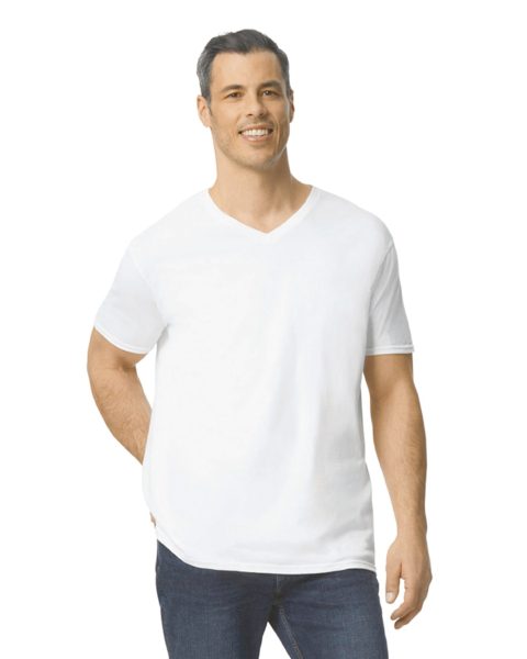 T-shirt homme col v Softstyle – Image 45
