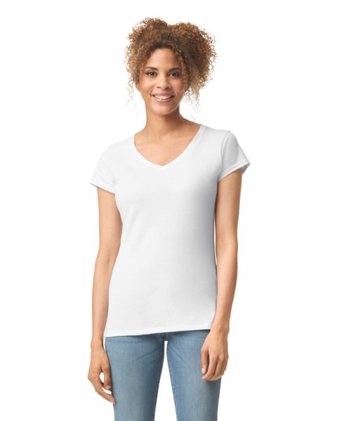 T-shirt femme col v Softstyle – Image 37