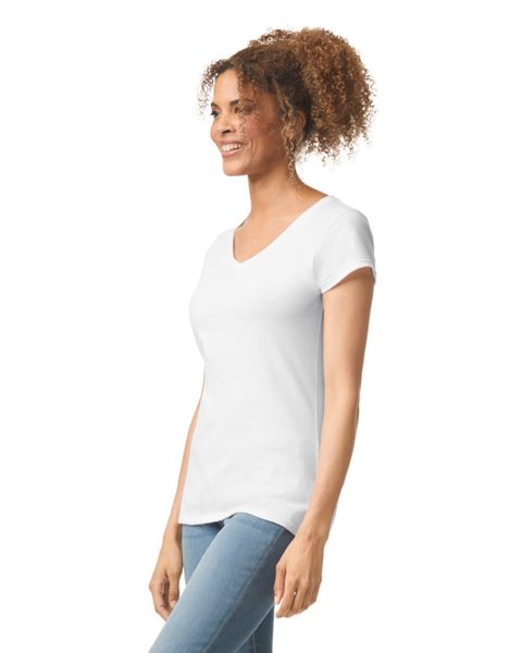 T-shirt femme col v Softstyle – Image 32