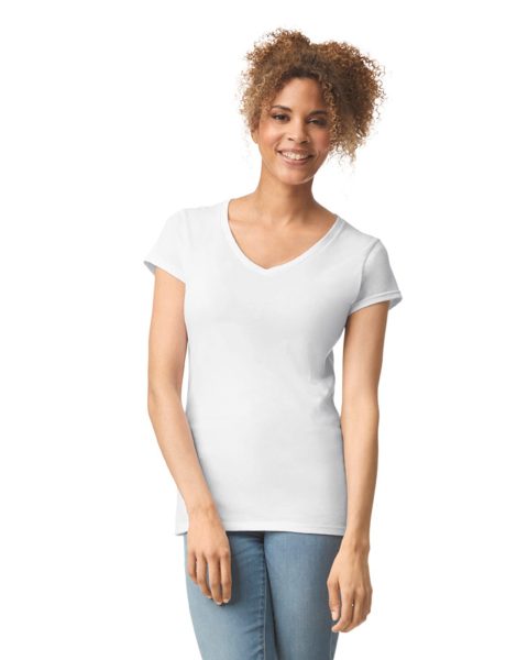 T-shirt femme col v Softstyle – Image 29