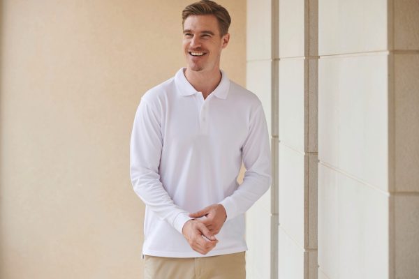 Polo Cool Plus Manches longues Unisexe – Image 2