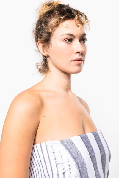 Fouta rayée avec franges – Image 5