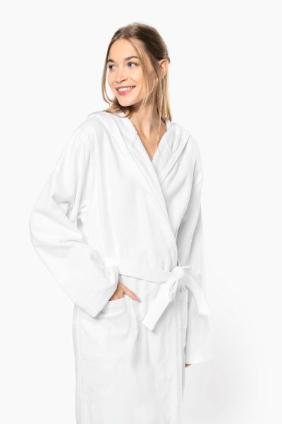 Peignoir de bain à capuche Bio – Image 6