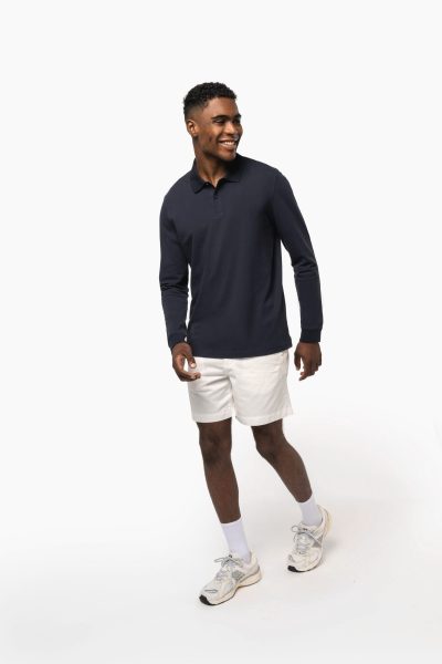 Polo piqué manches longues Bio180 homme – Image 8