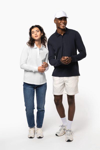 Polo piqué manches longues Bio180 homme – Image 9