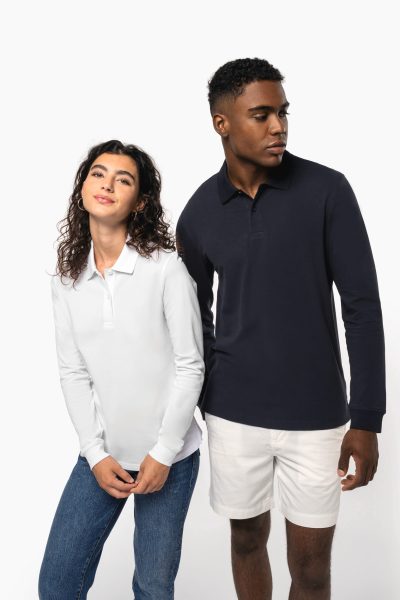 Polo piqué manches longues Bio180 homme – Image 10