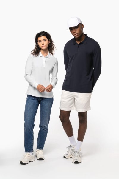 Polo piqué manches longues Bio180 homme – Image 6