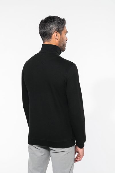 Trucker > sweat-shirt piqué col zippé homme – Image 2