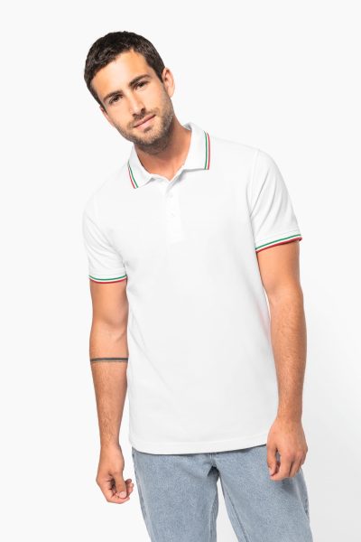 Polo maille piquée manches courtes homme – Image 3