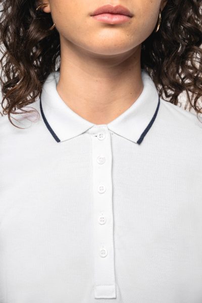 Polo maille piquée manches courtes femme – Image 6