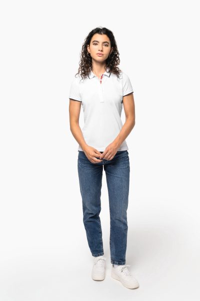 Polo maille piquée manches courtes femme – Image 10