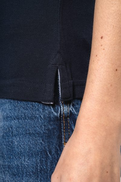 Polo piqué bicolore femme – Image 3