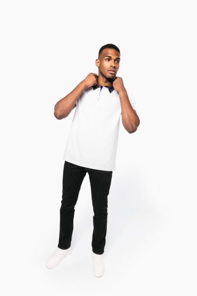 Polo jersey bicolore homme – Image 4