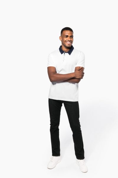 Polo jersey bicolore homme – Image 5