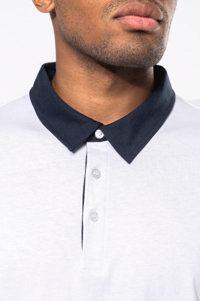 Polo jersey bicolore homme – Image 6