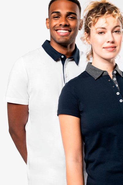 Polo jersey bicolore femme – Image 8