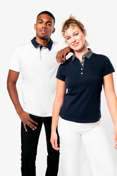 Polo jersey bicolore femme – Image 6