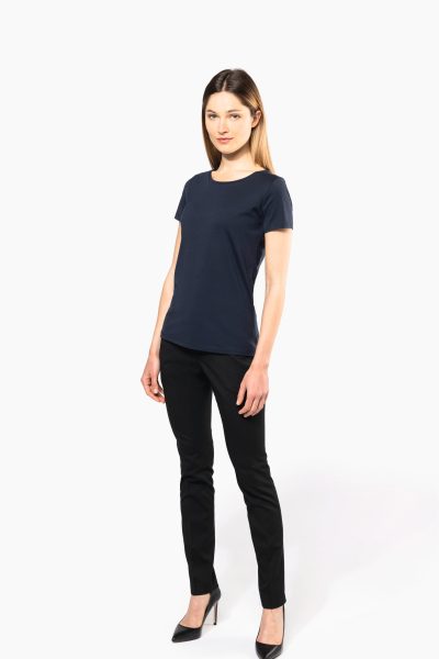 T-shirt Supima® col rond manches courtes femme – Image 5