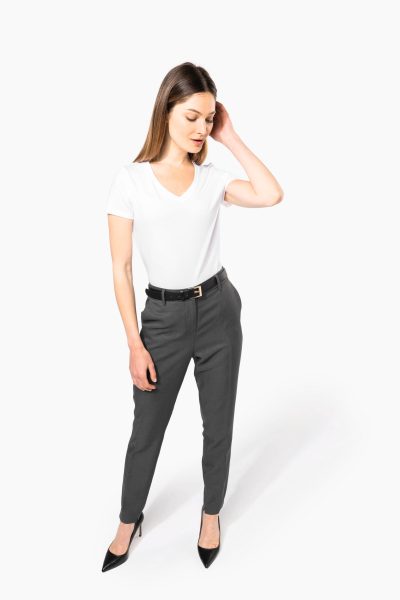 T-shirt Supima® col V manches courtes femme – Image 5