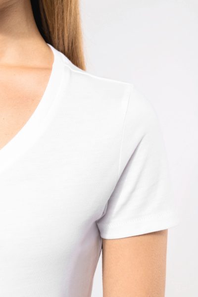 T-shirt Supima® col V manches courtes femme – Image 9