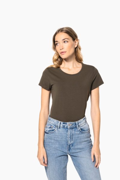 T-shirt col rond manches courtes femme – Image 11