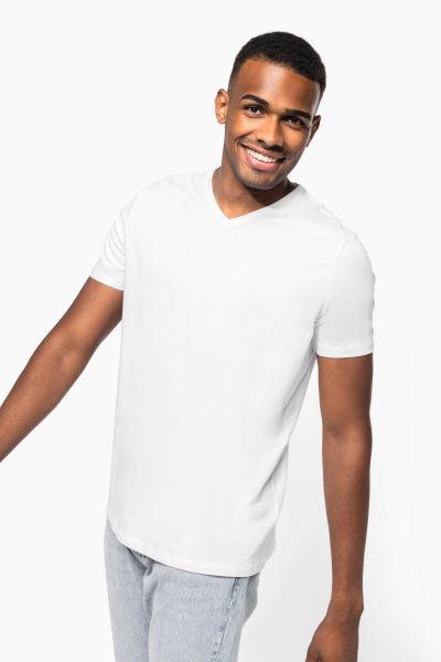 T-shirt manches courtes col V homme
