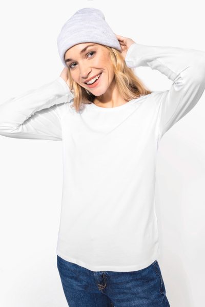T-shirt col rond manches longues femme – Image 5