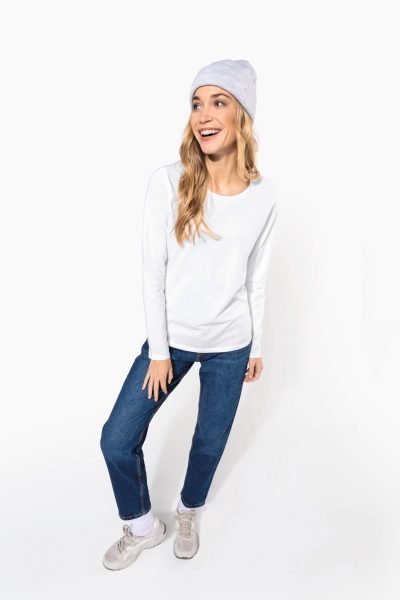 T-shirt col rond manches longues femme – Image 9