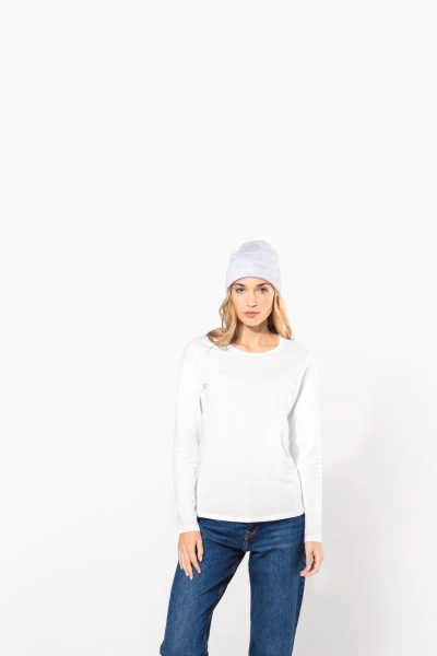T-shirt col rond manches longues femme – Image 3