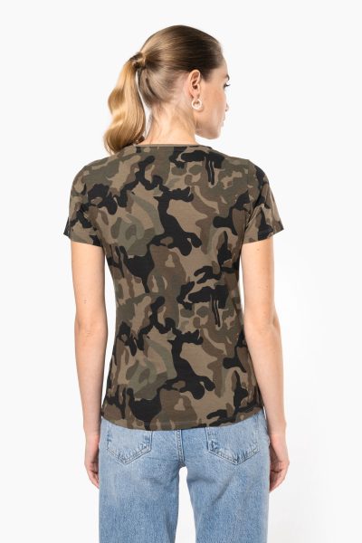 T-shirt camo manches courtes femme – Image 2