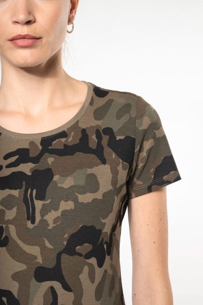 T-shirt camo manches courtes femme – Image 3