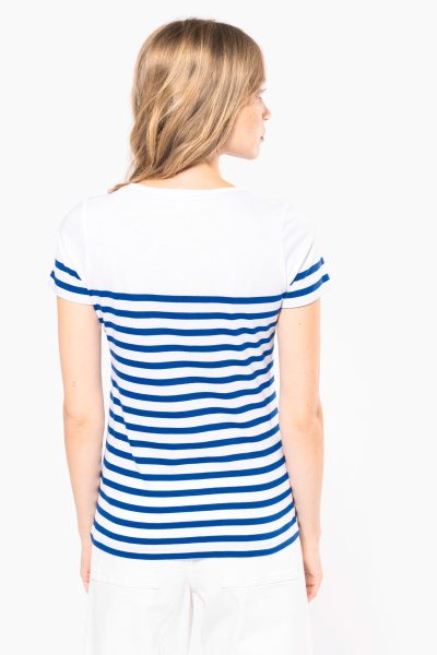 T-shirt marin col rond Bio femme – Image 2