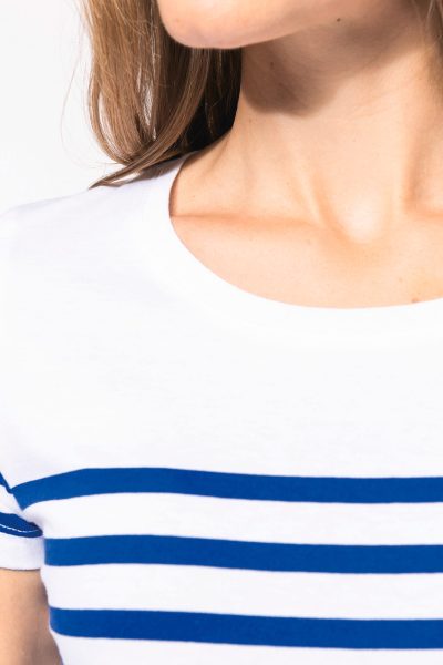 T-shirt marin col rond Bio femme – Image 10
