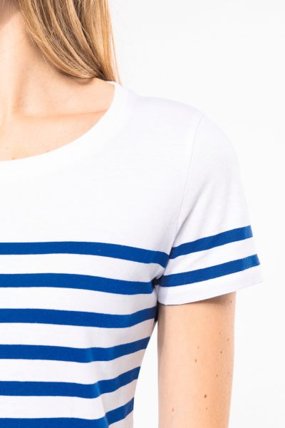 T-shirt marin col rond Bio femme – Image 11