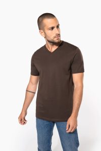 T-shirt col V manches courtes