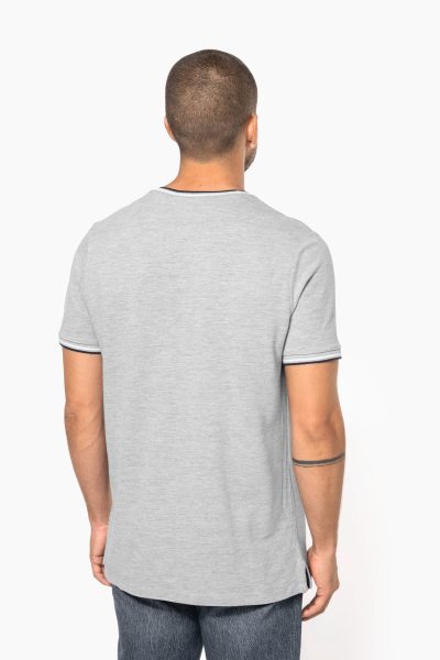 T-shirt maille piquée col V homme – Image 2
