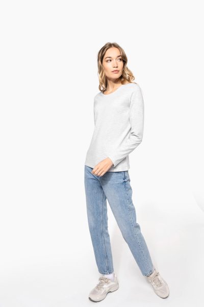T-shirt col rond manches longues femme – Image 9