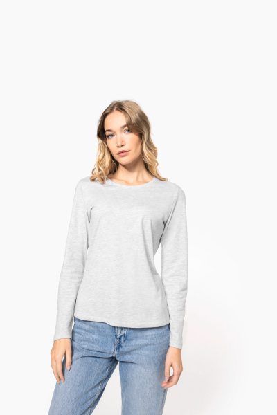 T-shirt col rond manches longues femme – Image 5