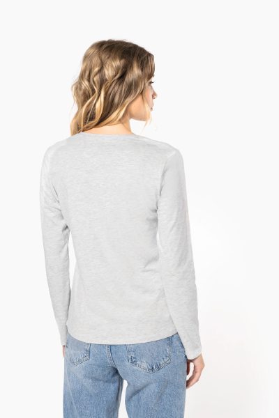 T-shirt col rond manches longues femme – Image 2